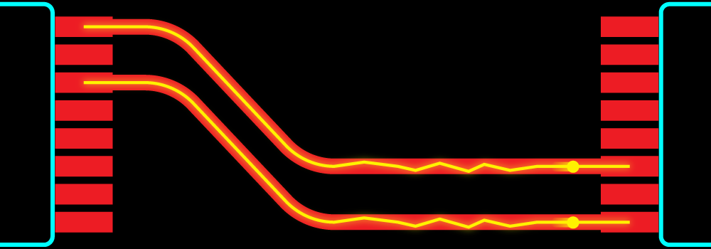 Matching signal interference on Diff Pair traces