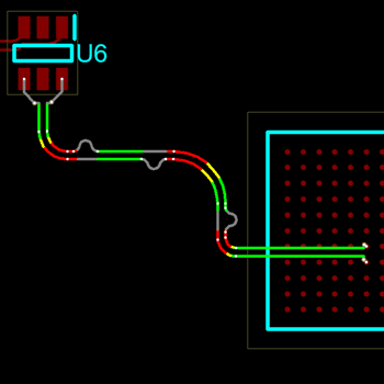 Highlighting the phase difference of a Differential Pair