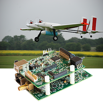 Drones created with the Proteus software.