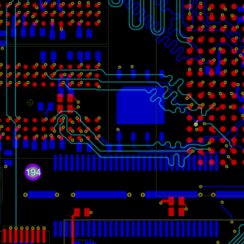 Differential pairs include an automatic phase matching mode to equalize the lengths as soon as possible after they diverge.