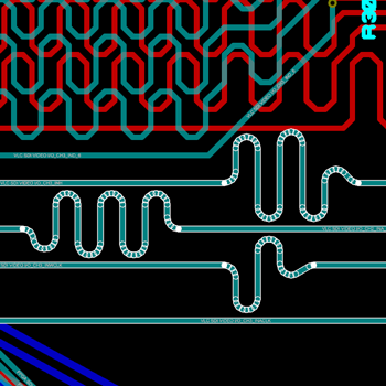 Automatic Length Matching or Net Tuning in Proteus is used to ensure high speed signals arrive at their destination at the same time.