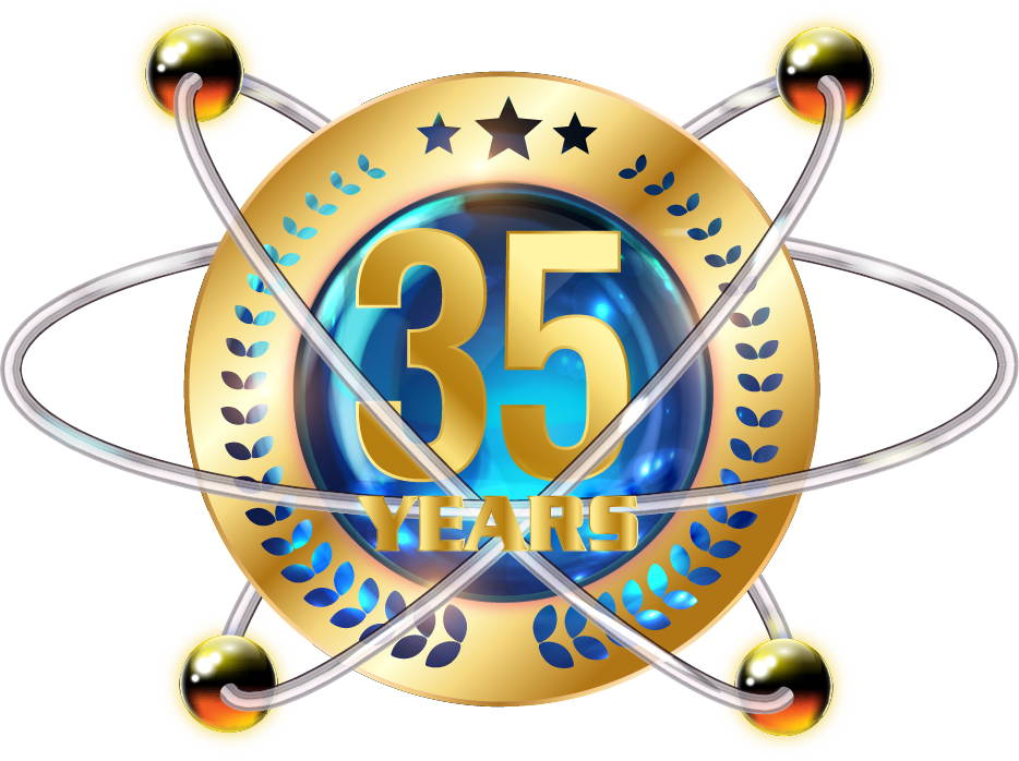 Proteus PCB Design Software 35 Years Logo
