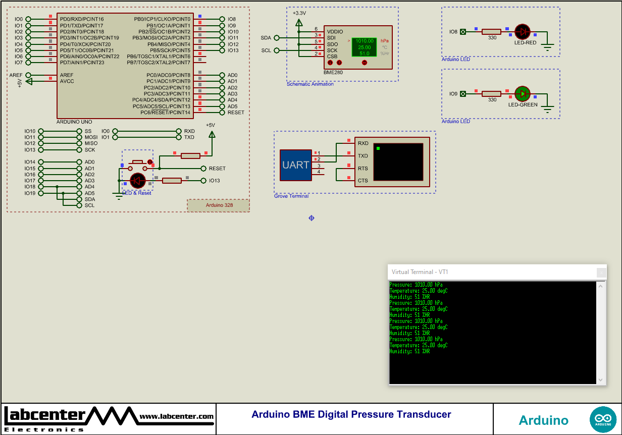 Arduino BME Digital Pressure Transducer