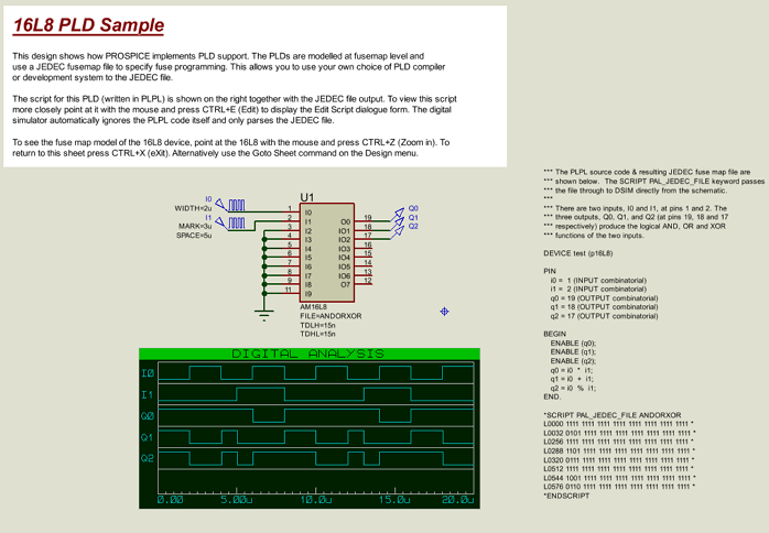 16L8 PLD Sample