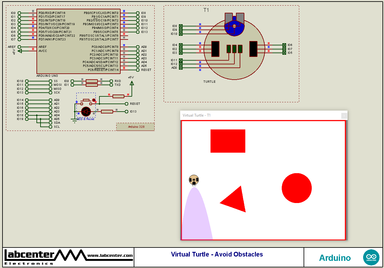 Virtual Turtle - Avoid Obstacles