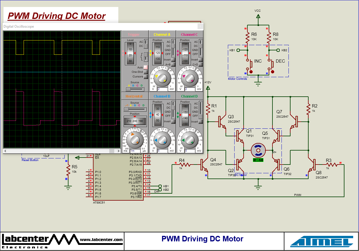 8051 DC Motor Controller