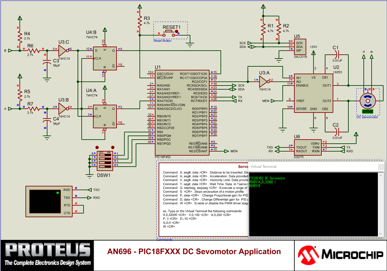 AN696 - PIC18FXXX DC Sevomotor
