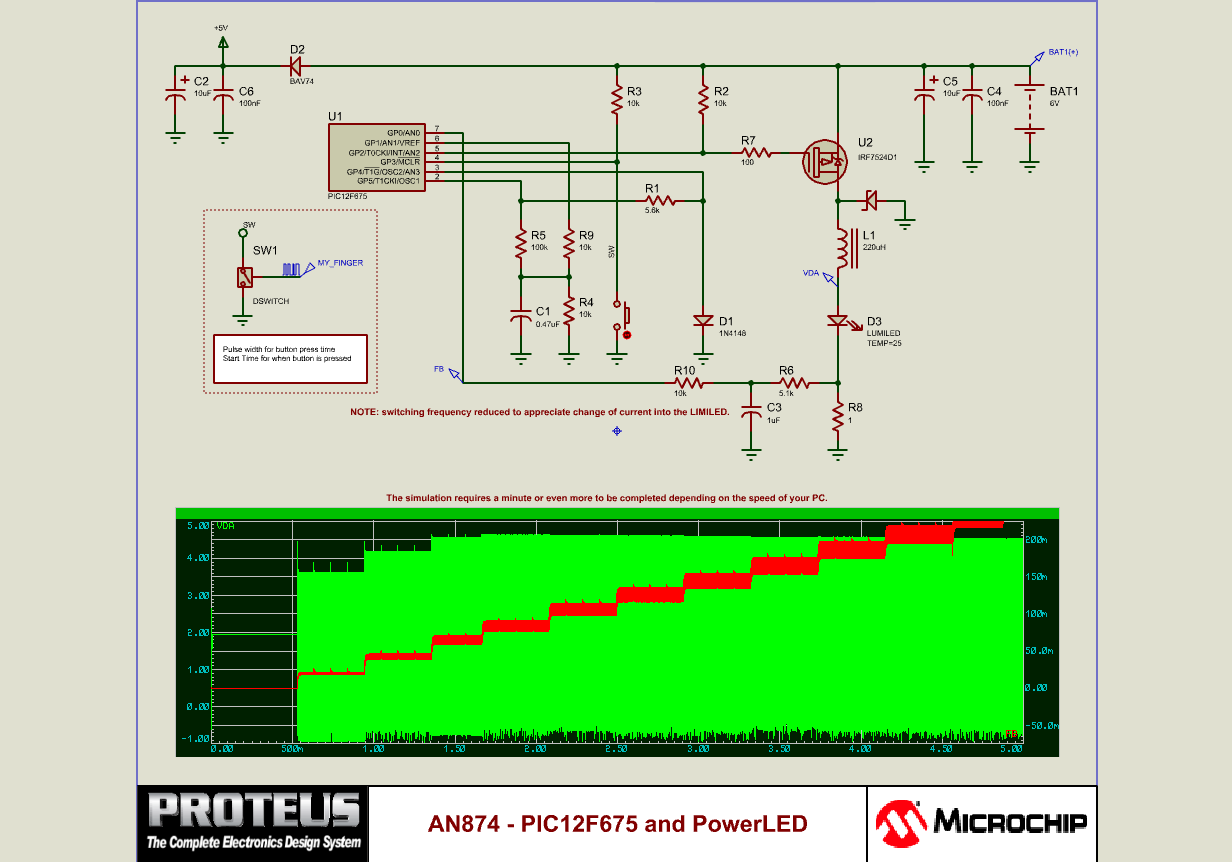 AN874 - PIC12F675 and PowerLED