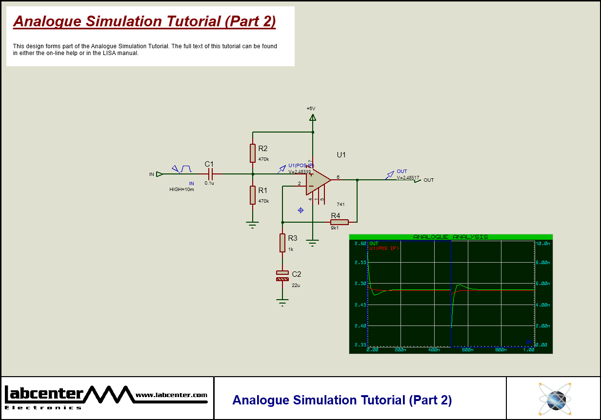 Analogue Simulation Tutorial (Part 2)