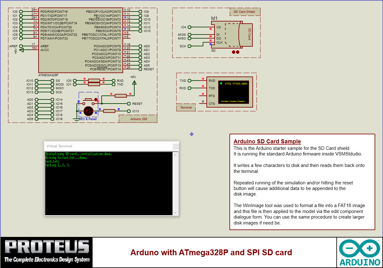 Arduino 328 and SPI SD Card