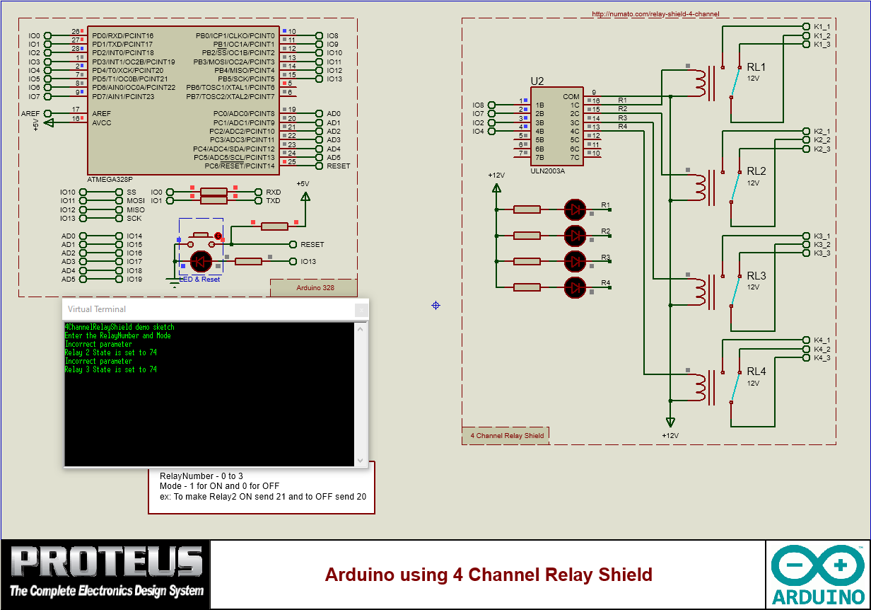 Arduino 4 Channel Relay