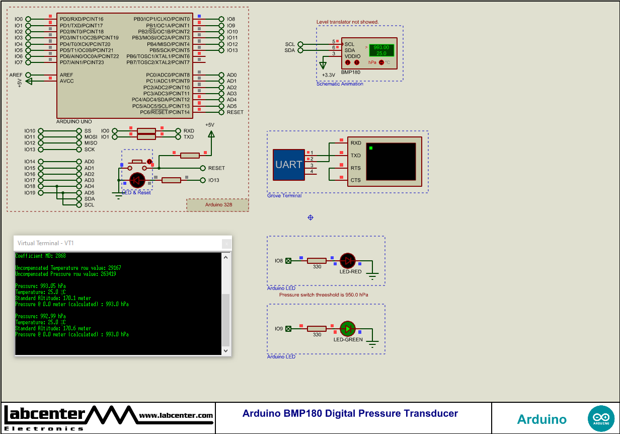 Arduino BMP180 Digital Pressure Transducer