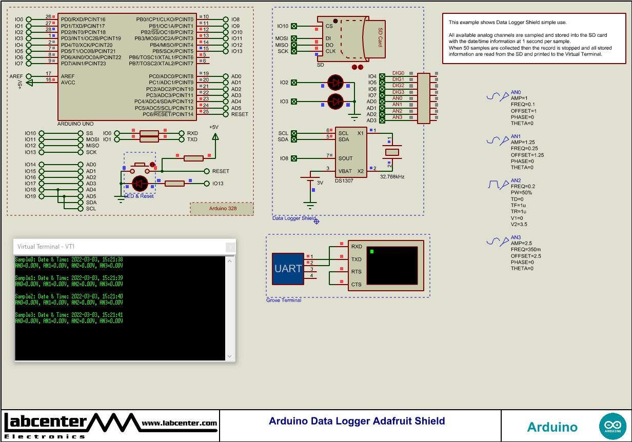 Arduino Data Logger Adafruit Shield