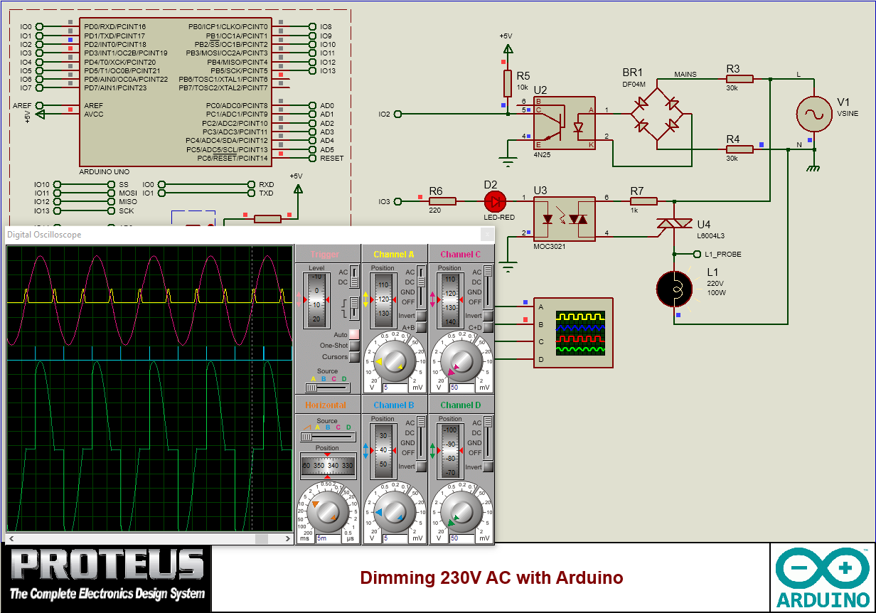 Arduino Dimming 230V AC