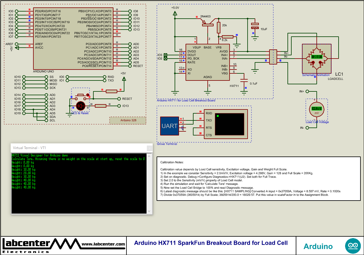 Arduino HX711 SparkFun Breakout Board for Load Cell