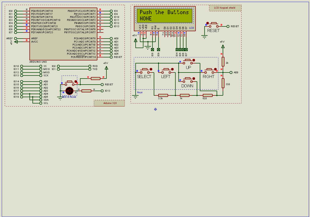 Arduino LCD Display with Keys