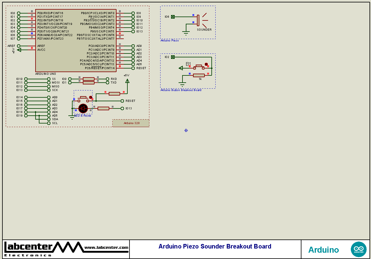 Arduino Piezo Sounder Breakout Board