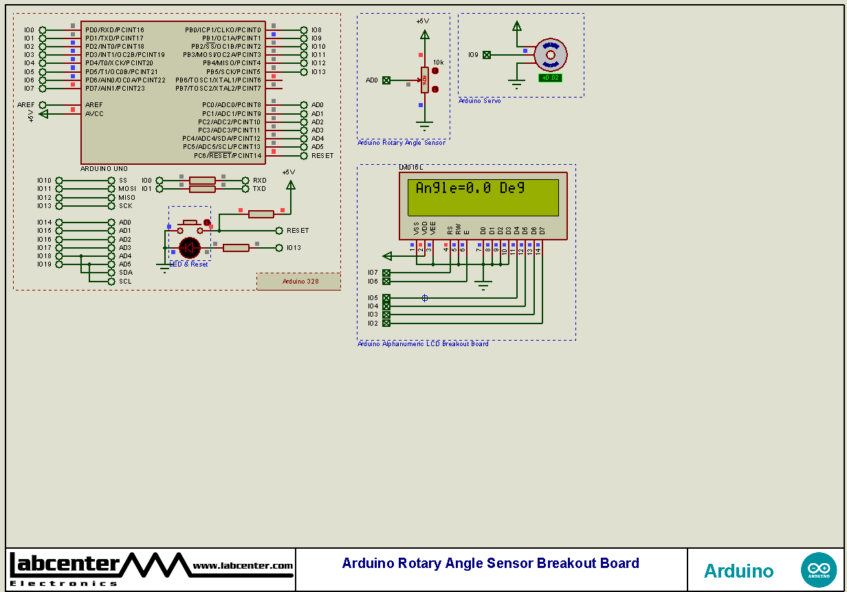 Arduino Rotary Angle Sensor Breakout Board