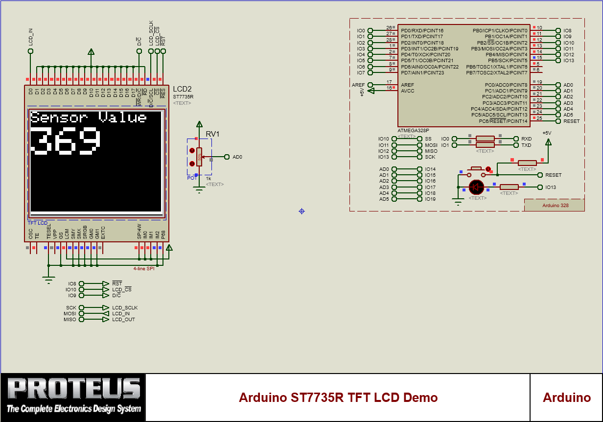Arduino ST7735R TFT LCD Demo