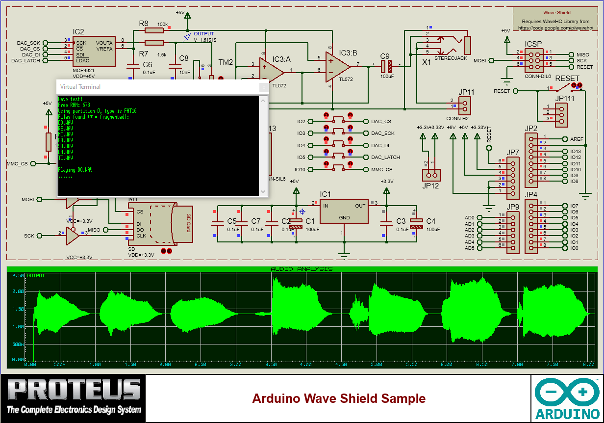 Arduino Wave Shield Sample