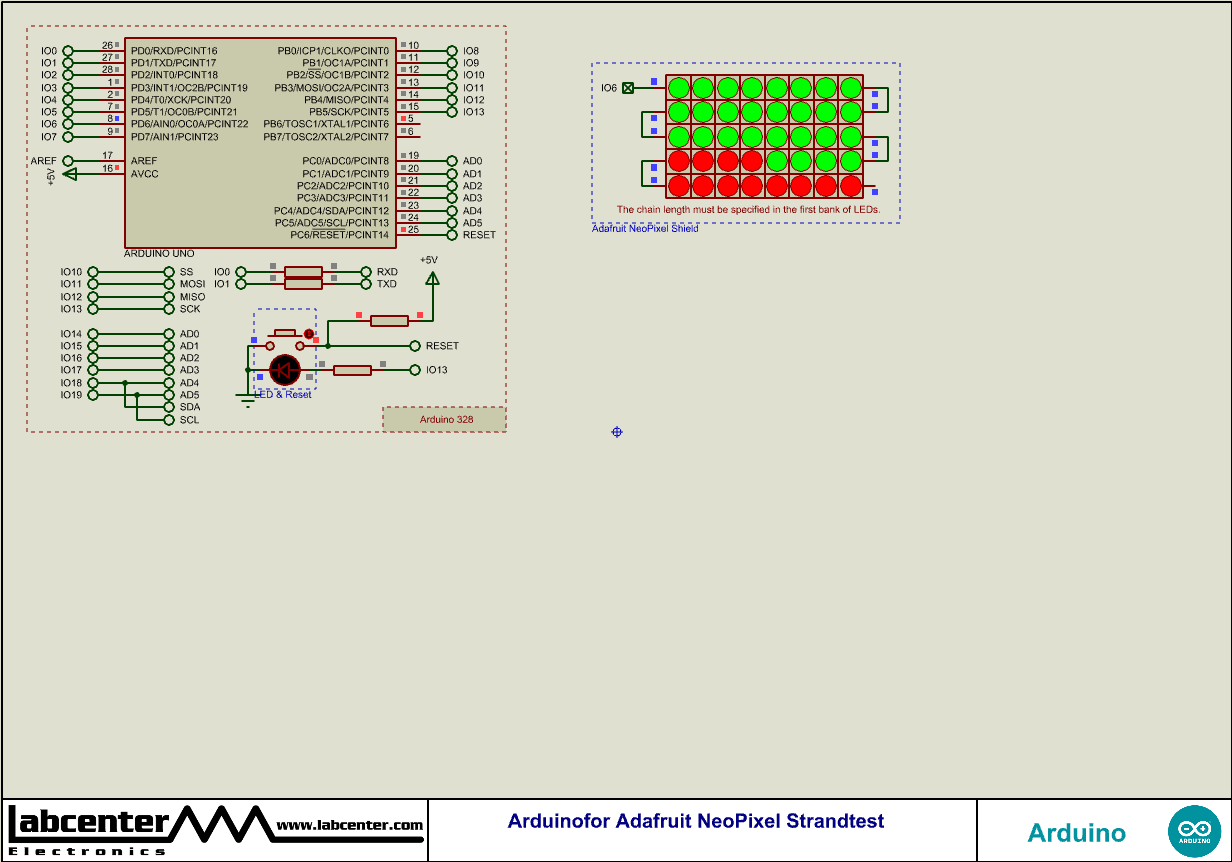 Arduinofor Adafruit NeoPixel Strandtest