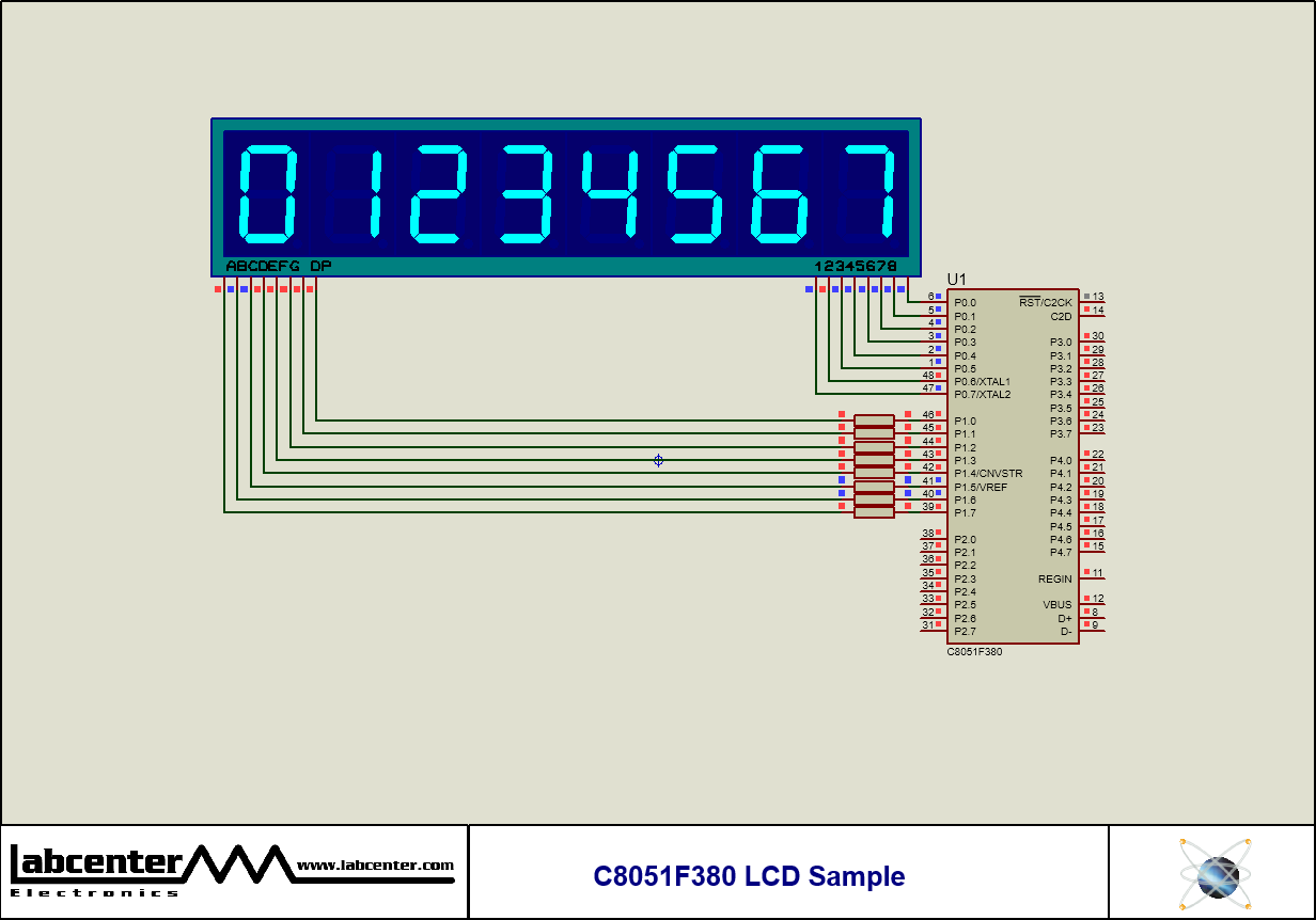 C8051F380 LCD Sample