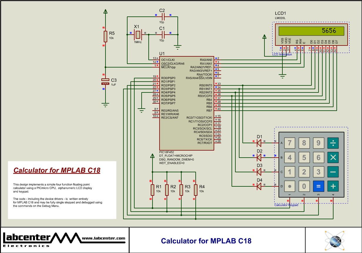 Calculator for MPLAB C18