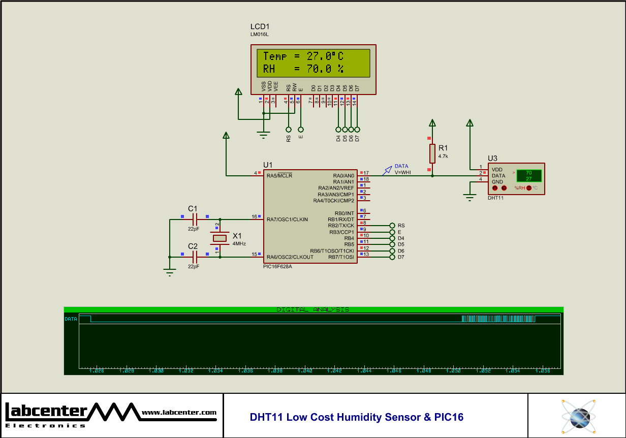 DHT11 Low Cost Humidity Sensor & PIC16