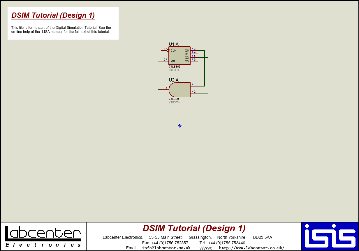 DSIM Tutorial (Design 1)