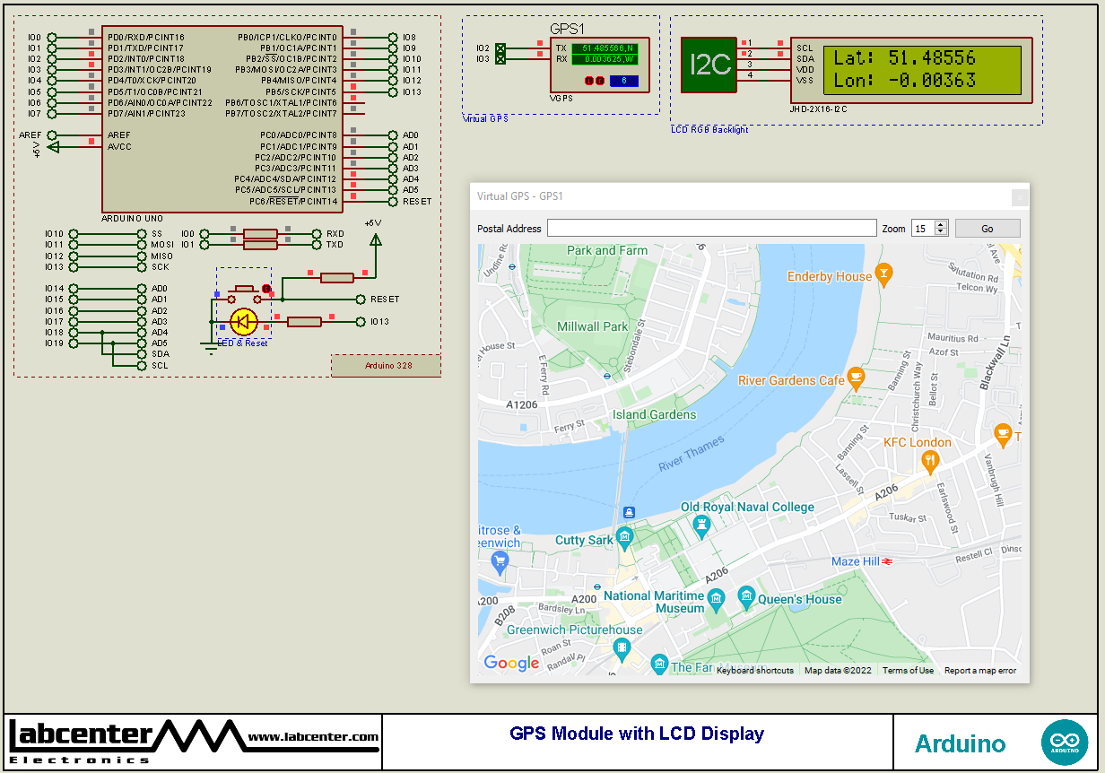 GPS Module with LCD Display