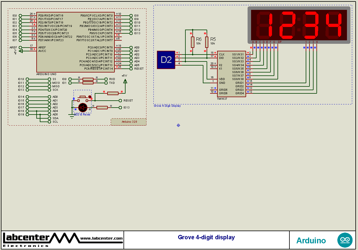 Grove 4-digit display