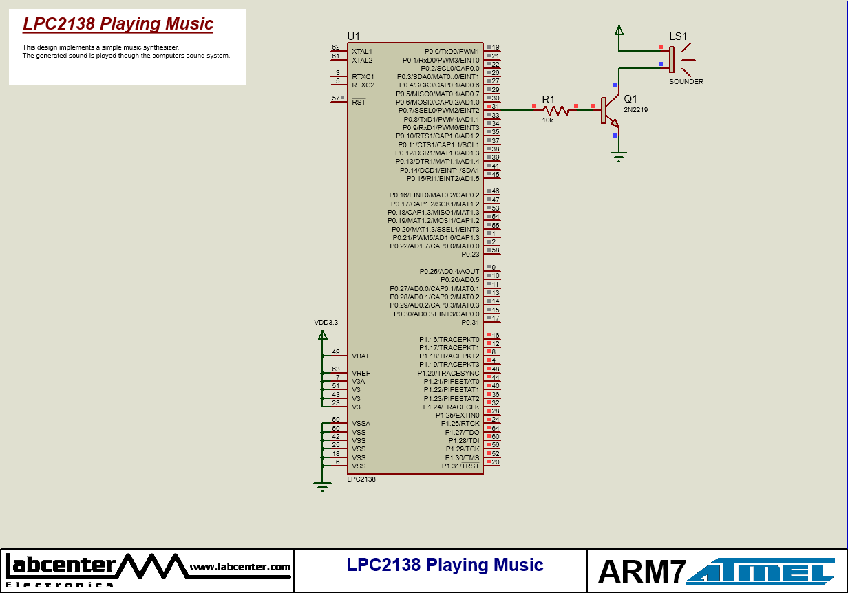 LPC2138 Playing Music