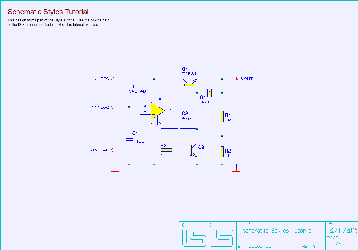 Schematic Styles Tutorial