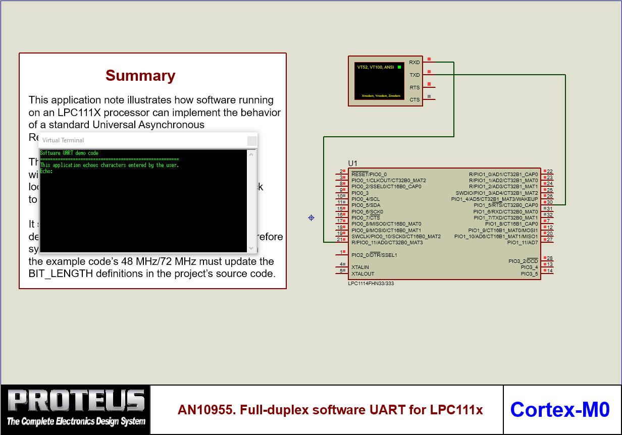 Software UART for LPC111X  Microcontroller