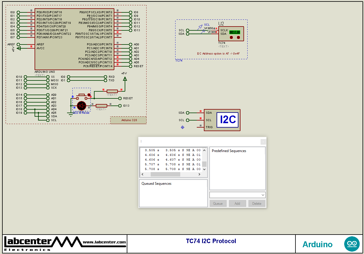 TC74 I2C Protocol
