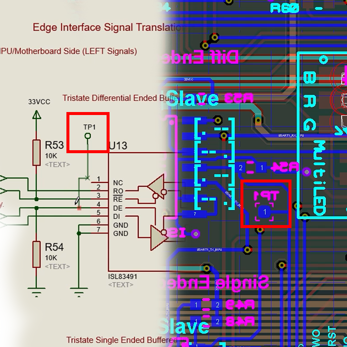 Placing connected Testpoints.