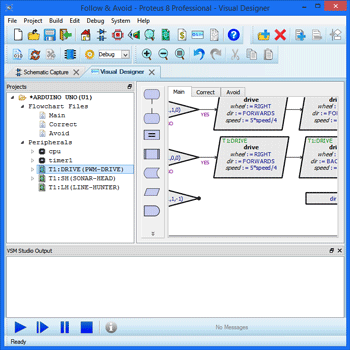 Programming the Zumo in Visual Designer.