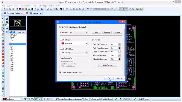 This video gives an overview of the revamped <a href='/blog/pcb-design-rules/' target='_blank'>PCB Design Rule system in Proteus PCB Layout Software</a>. This now introduces design rules by area room and greater clarity of rule violations.