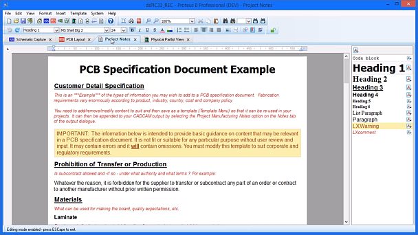 This video provides a short tutorial on how to use the <a href='/projectnotes/' target='_blank'>Project Notes module within Proteus Design Suite</a> allowing users to keep full documentation in the EDA software project.