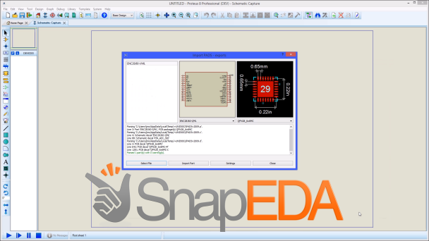 This video shows how to import both schematic components and PCB footprints from SnapEDA directly in to Proteus PCB CAD Software for use in your designs.