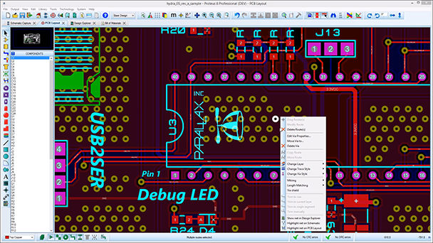 <a href='/blog/pcb-stitching-and-shielding/' target='_blank'>Via stitching and shielding</a> features now included in Proteus PCB layout software. An automated process working alongside your PCB Design Rules and board constraints.