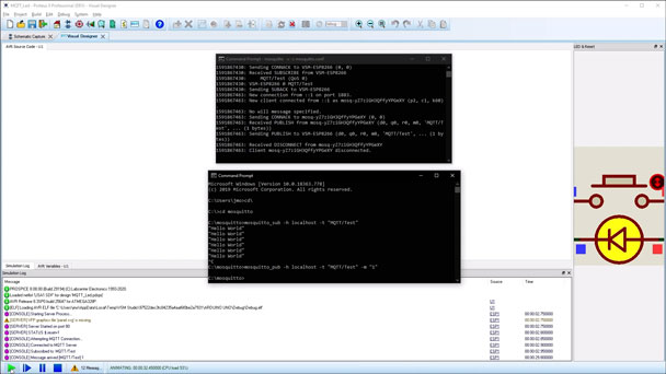A demonstration the how IoT Builder can make use of the MQTT protocol to publish and subscribe to notifications and use the resulting state to trigger a system response.