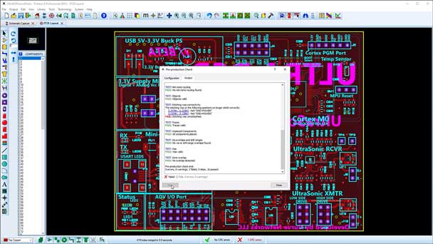 PCB Pre Production Checker updates. This now allows for custom checks with greater ability to navigate to any errors and report retention for quick reference.