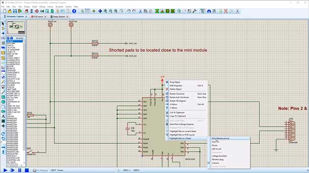 The Design Walk feature of Proteus allows the user to work through a design to confirm net connections across all sheets for added confidence in their design.