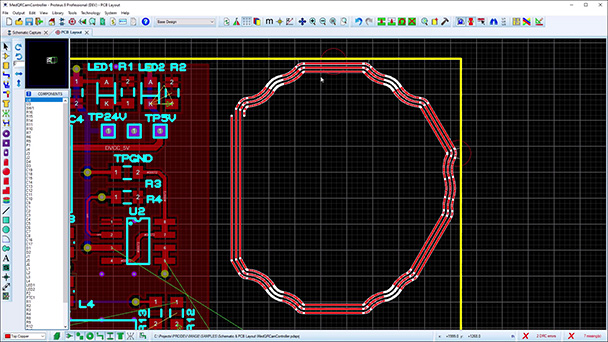 This video shows the process of bringing in a DXF file to the Proteus ECAD PCB layout. This allows for the graphic to be used either a copper filled zone or complex route such as NFC Coil antenna.