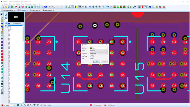 A short video to demonstrate the use of filled vias in Proteus PCB Design. These are type 7 vias in accordance with IPC-4761 specifications and can apply to single or multiple vias on a board.