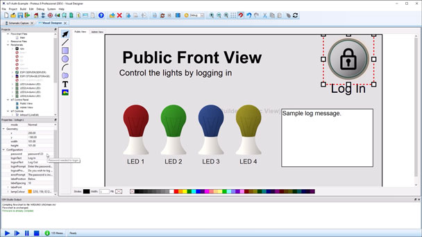 A short video showing how <a href='/iotbuilder/#authenticate' target='_blank'>IoT Builder for Arduino uses login controls</a> for user authorisation and control access.