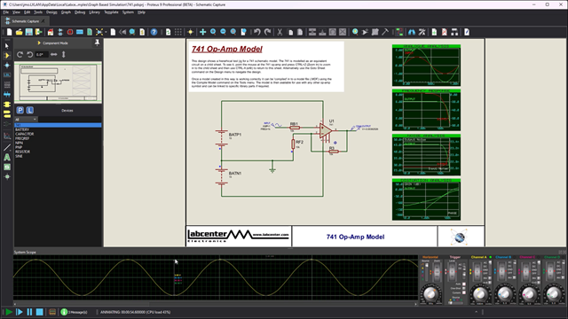 Proteus now includes a live system scope for probing your design during simulation. As simple as placing a probe when simulation is running and you get live readings in the same view.