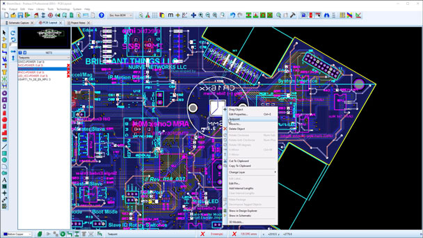 A short video demonstrating the use of test points within the Proteus PCB design layout. Fully design aware with net specific rule settings allows for full compliance testing setup.