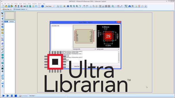 How to import schematic components, PCB footprints and 3D STEP models from sources such as Ultra Librarian and Digi-Key directly in to Proteus PCB CAD Software.